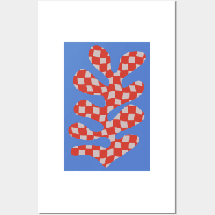 Matisse Inspired - checkerboard cut out 1 Posters and Art